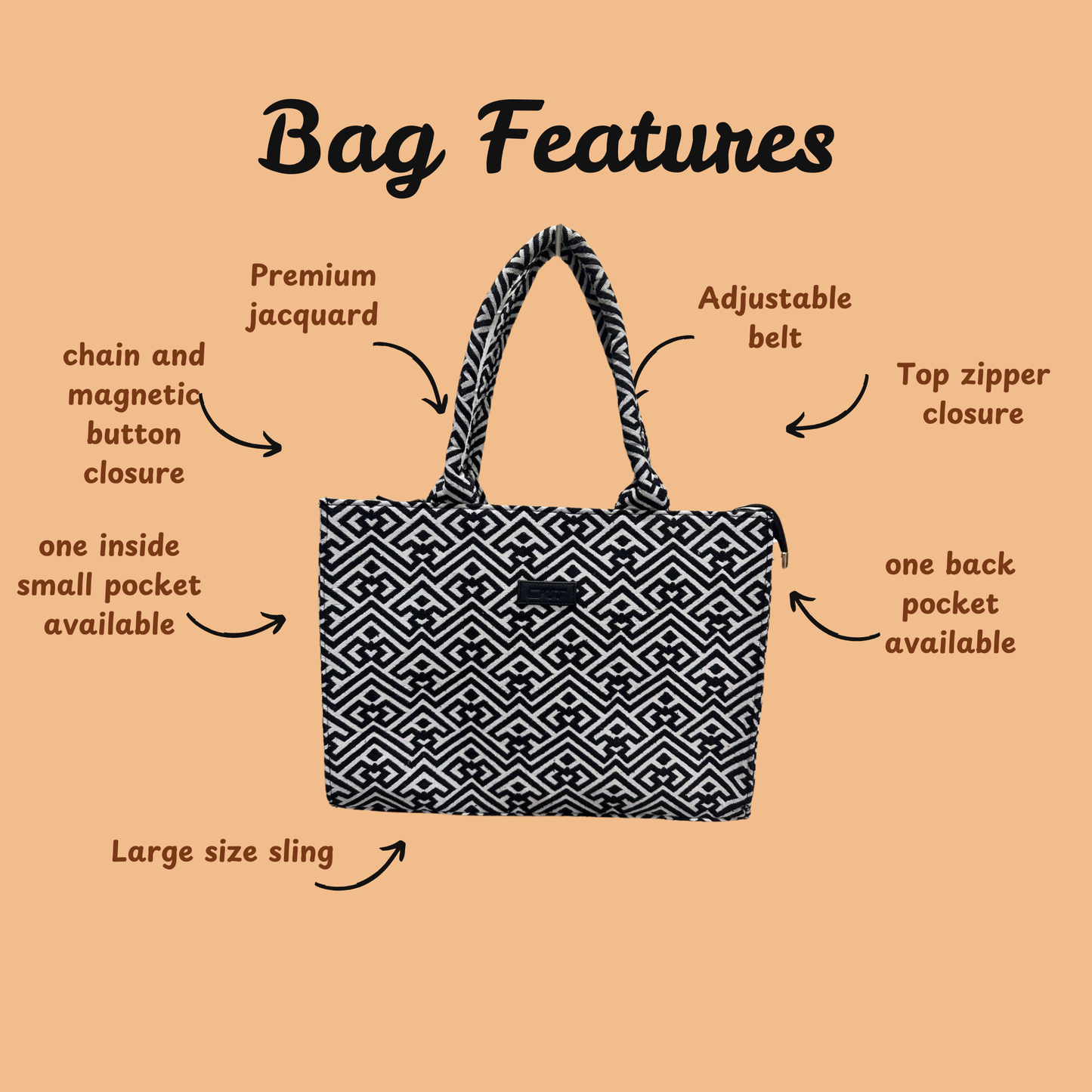 EMMY BOX TOTE BAGM - D3