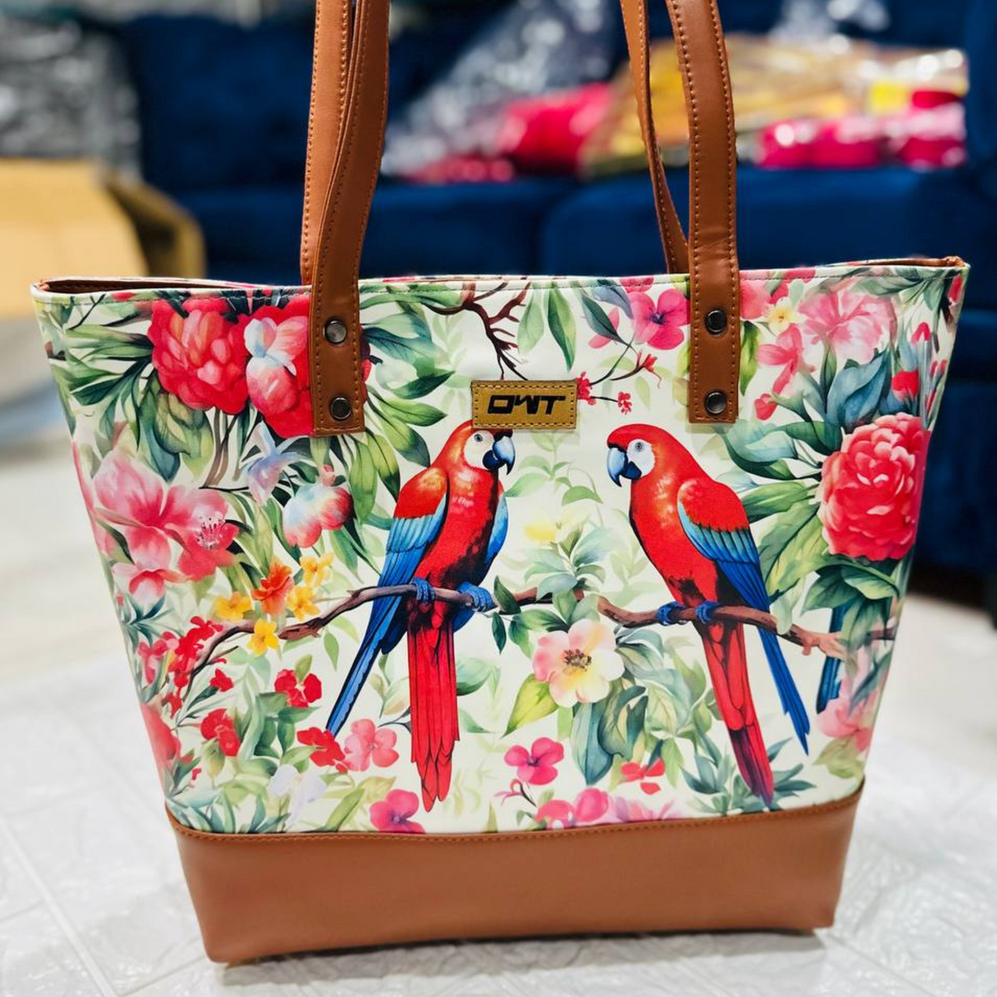 TOTE PARROT PRINT G1