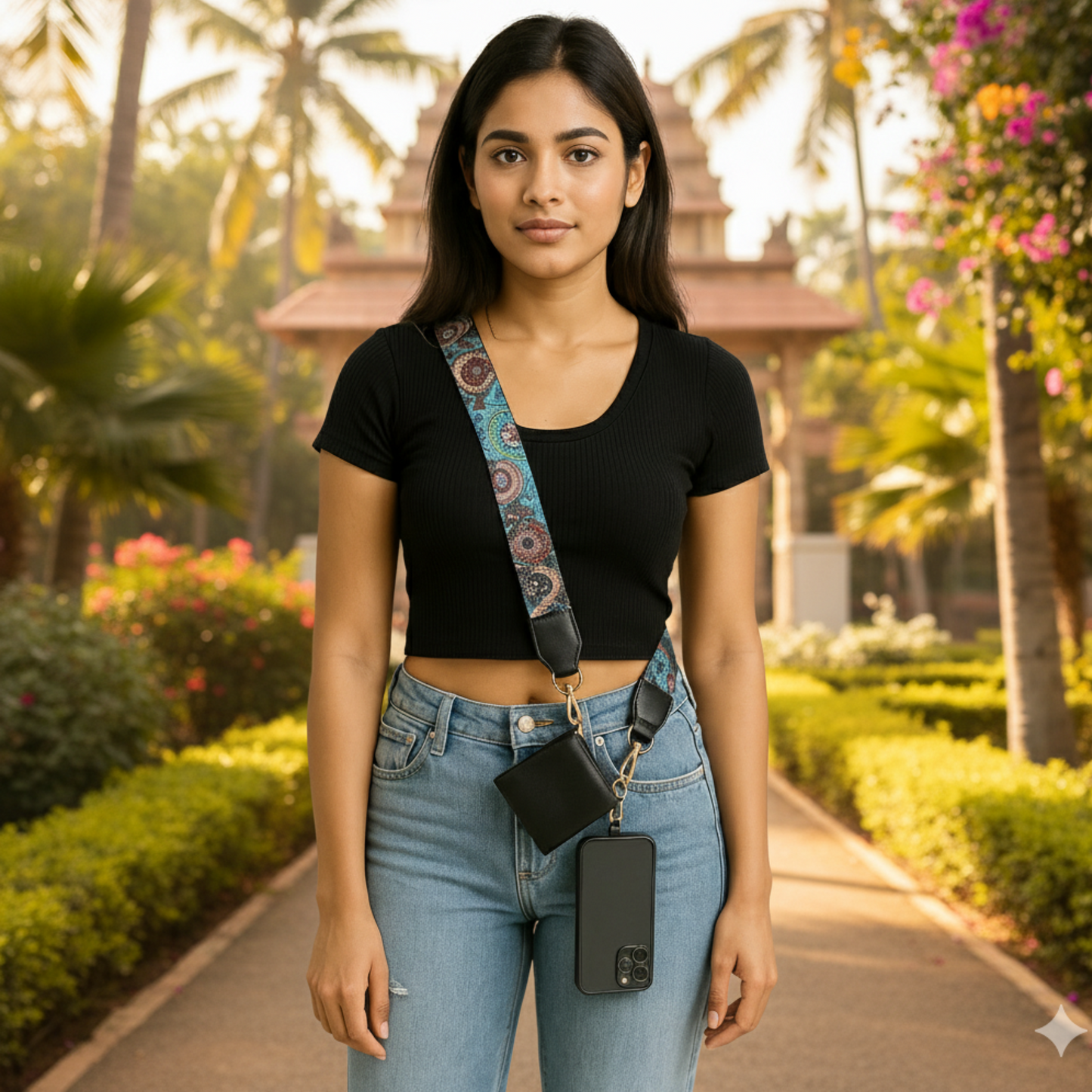 The " phone" Straps - Clipped Mobile Straps MANDALA PRINT -I4
