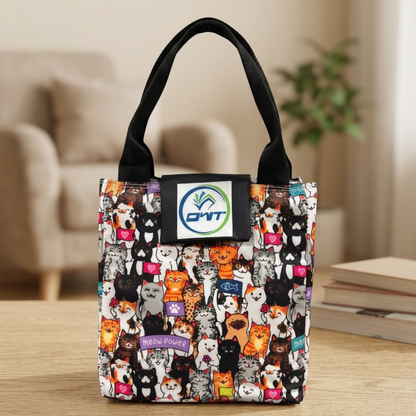 Lunch Bag Cat Print - A8