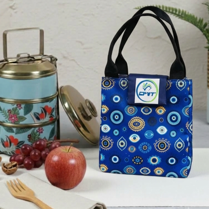 Lunch Bag Evileye Print Dark Blue - A7