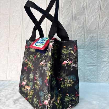 Lunch Bag Animal Print Green - A1