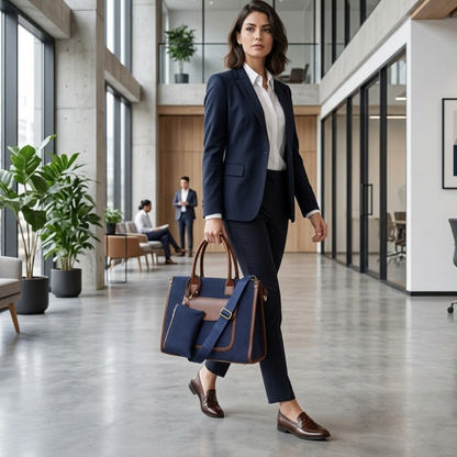 STYLISH BLUE DENIM TOTE BAG