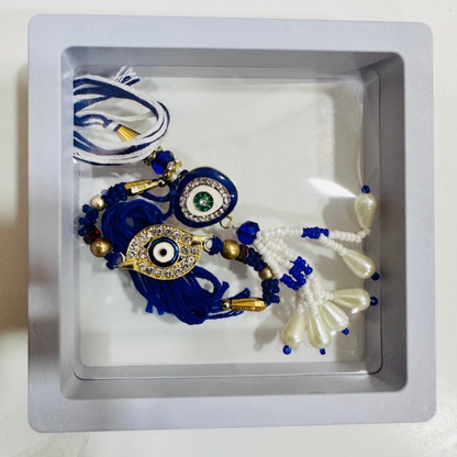 Evil Eye Bhaiya Bhabhi Rakhi Set