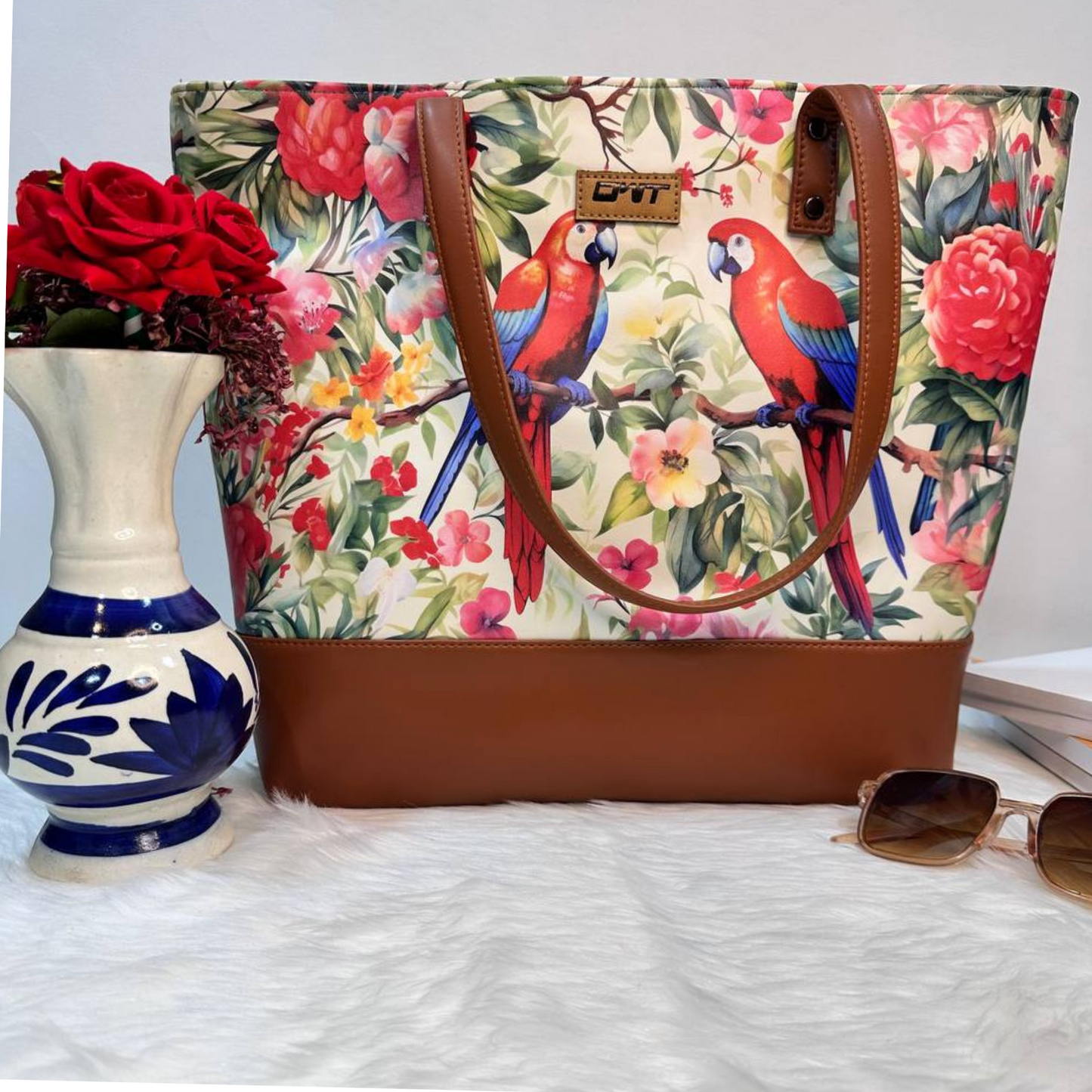 TOTE PARROT PRINT G1
