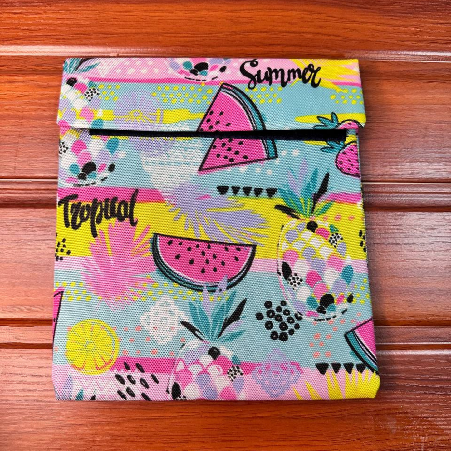 Sandwich Bag Fruit Print Pink - B2