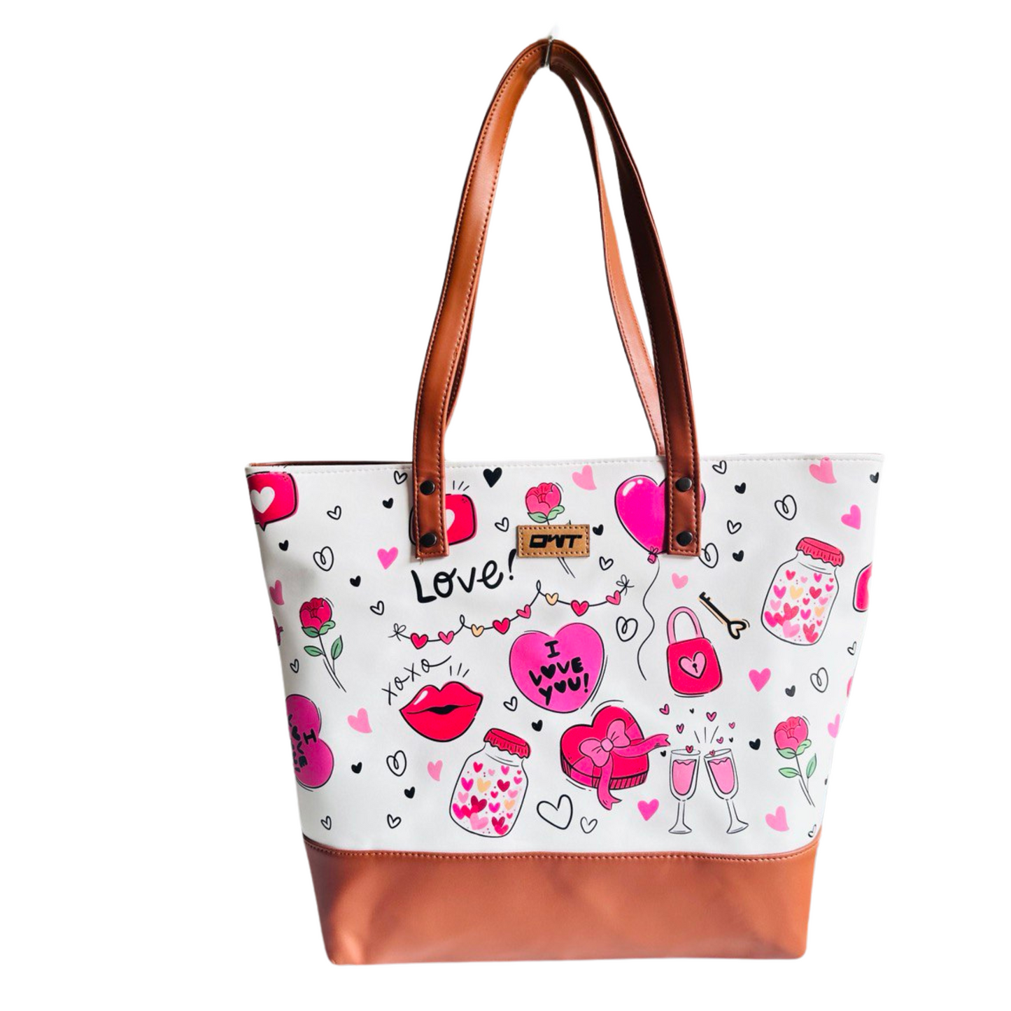 Tote Bag I Love u White Print G4