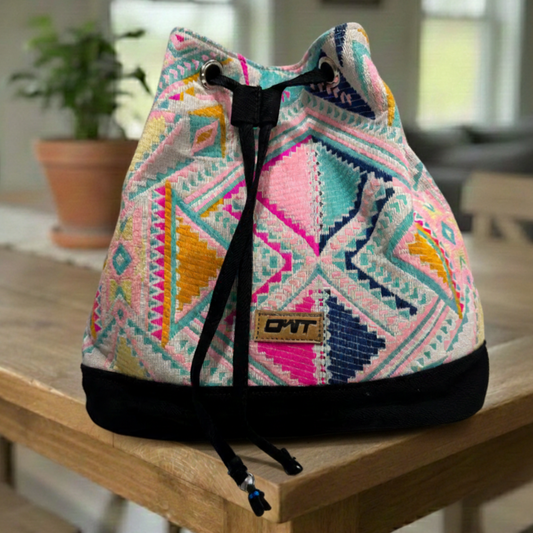 BOHOSTYLE DRAWSTRING JHOLA BAG - C2