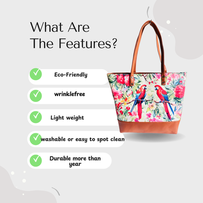 TOTE PARROT PRINT G1