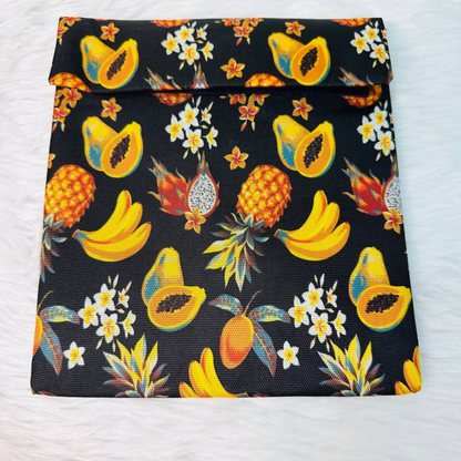 Sandwich Bag Fruit Print Black - B3