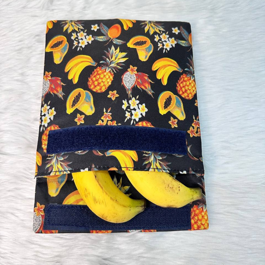 Sandwich Bag Fruit Print Black - B3