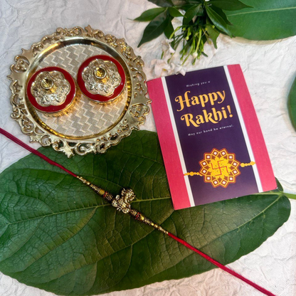 Ganapati Single Rakhi For Brother