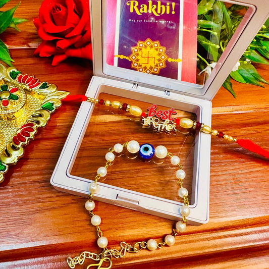 Evil Eye Bhaiya Bhabhi Rakhi  Set