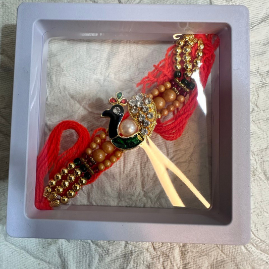 Peacock Single Rakhi For Brother