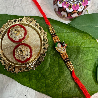 Peacock Single Rakhi For Brother