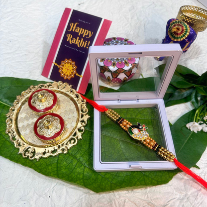 Peacock Single Rakhi For Brother