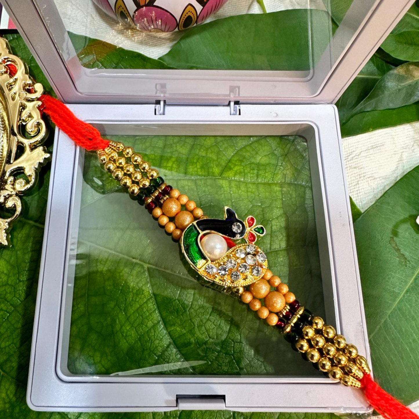 Peacock Single Rakhi For Brother