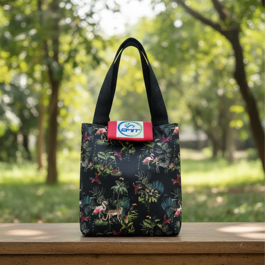 Lunch Bag Animal Print Green - A1