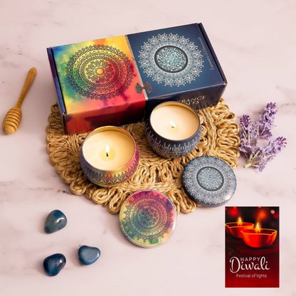 SCENTED CANDLES DIWALI GIFT SET OF 2