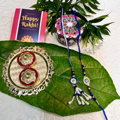 Evil Eye Bhaiya Bhabhi Rakhi Set
