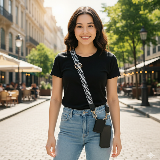 The " phone" Straps - Clipped Mobile Straps Diamond Black I2