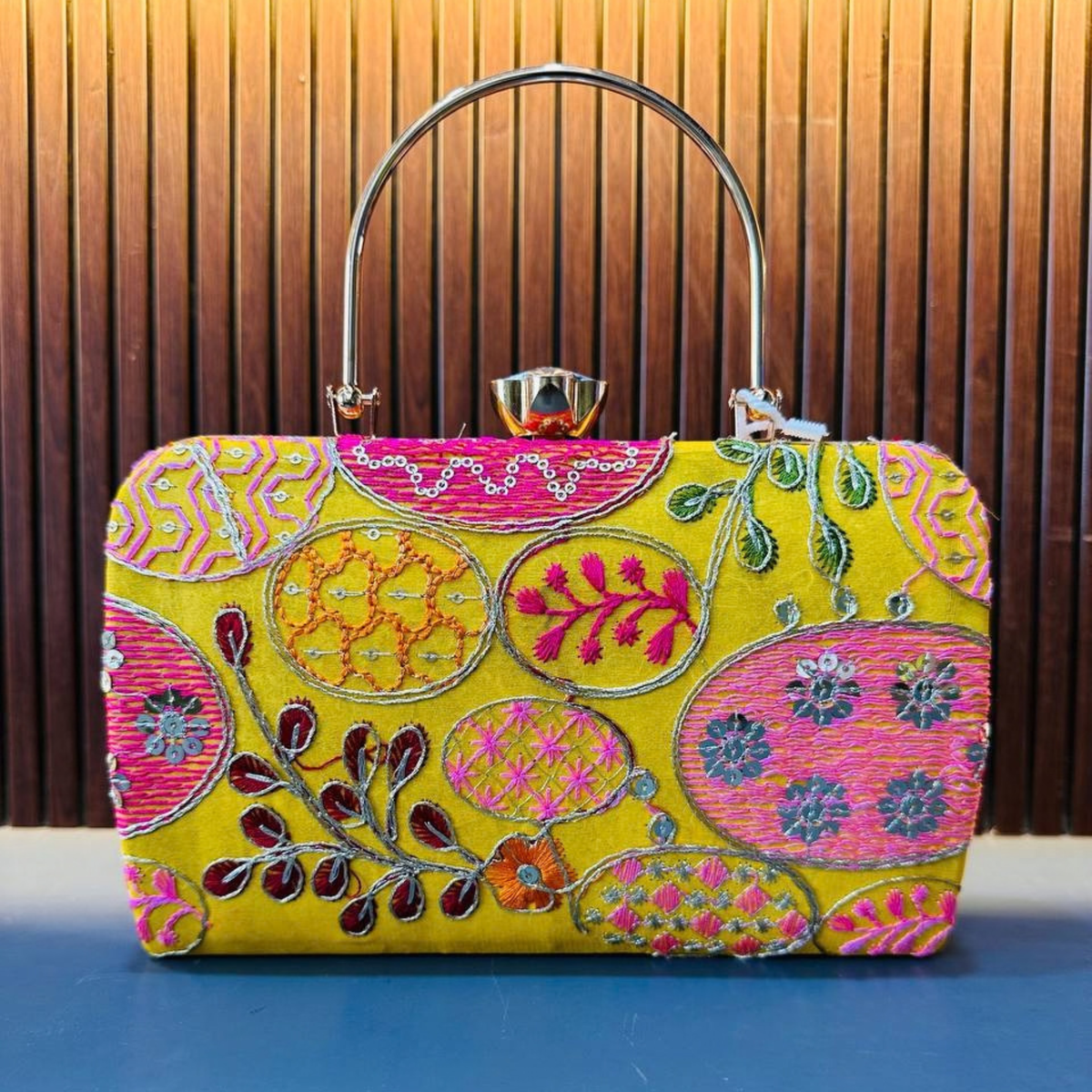 Embroidered Ethnic Clutch for Women Party clutch Shape 4