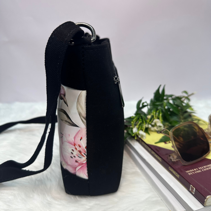 DURABLE BLACK DENIM SLING BAG - A11