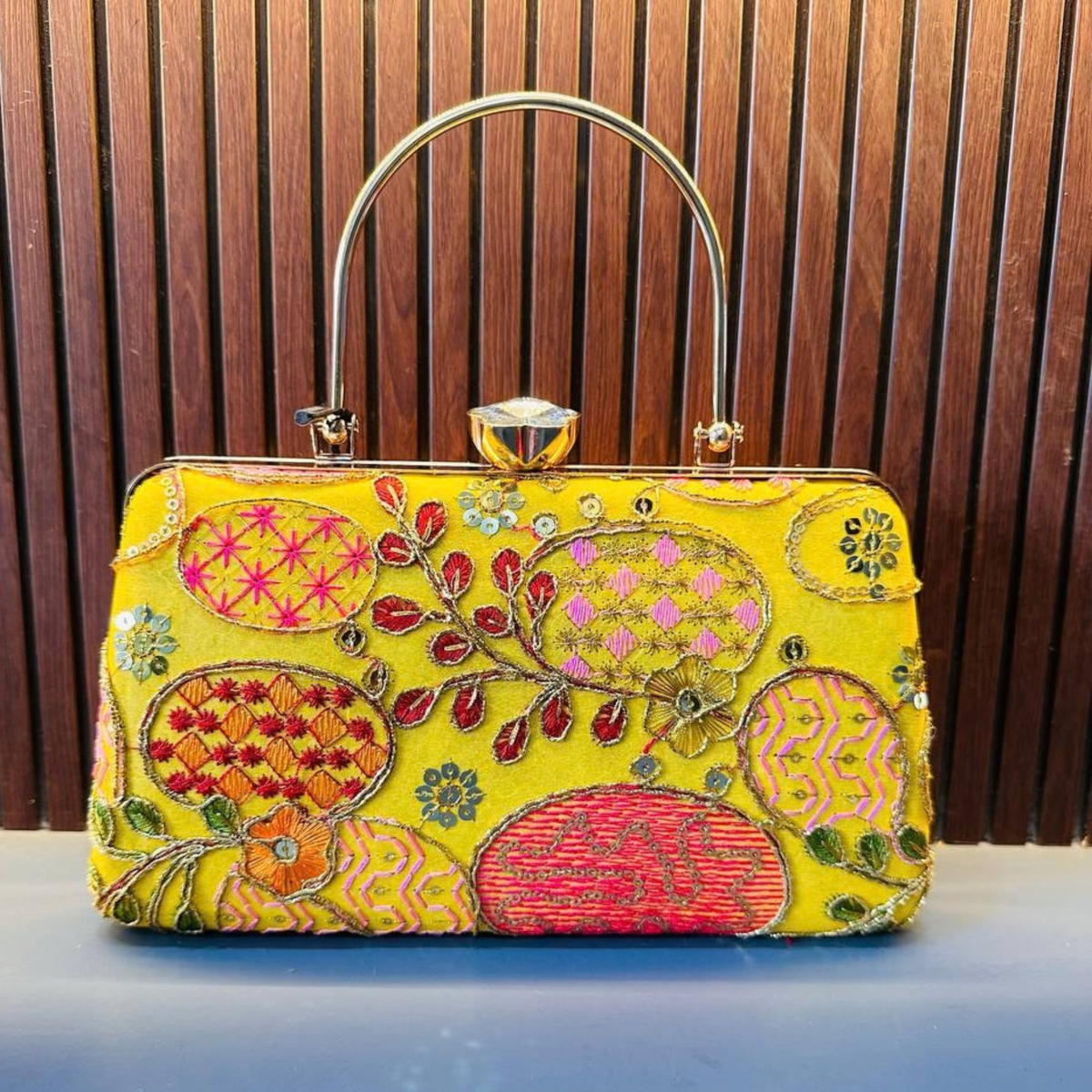Embroidered Ethnic Clutch for Women Party clutch Shape 2