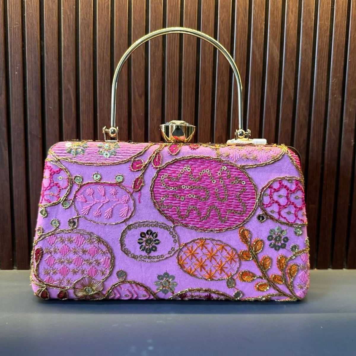 Embroidered Ethnic Clutch for Women Party clutch Shape 2