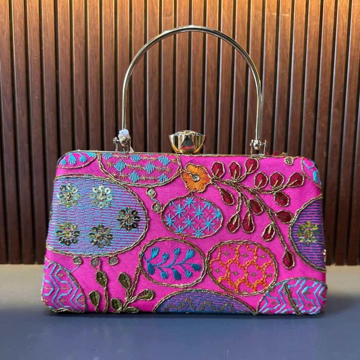 Embroidered Ethnic Clutch for Women Party clutch Shape 2