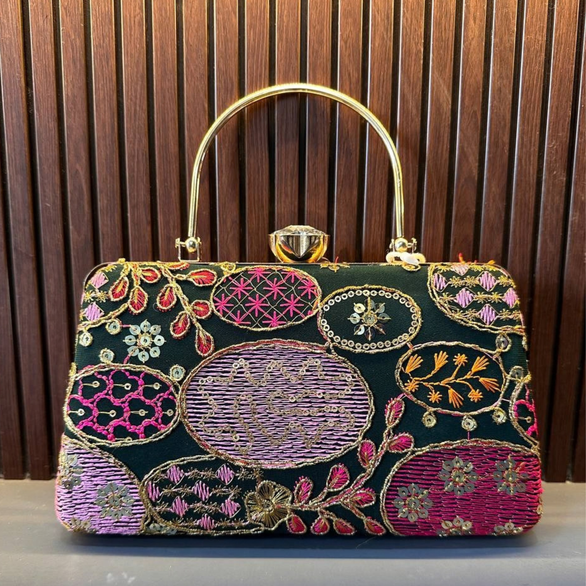 Embroidered Ethnic Clutch for Women Party clutch Shape 2