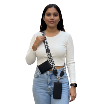 The " phone" Straps - Clipped Mobile Straps VINTAGE Black I3