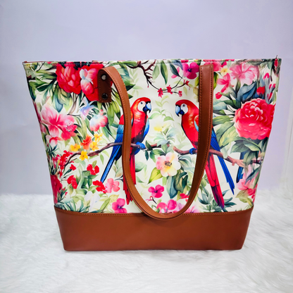 TOTE PARROT PRINT G1