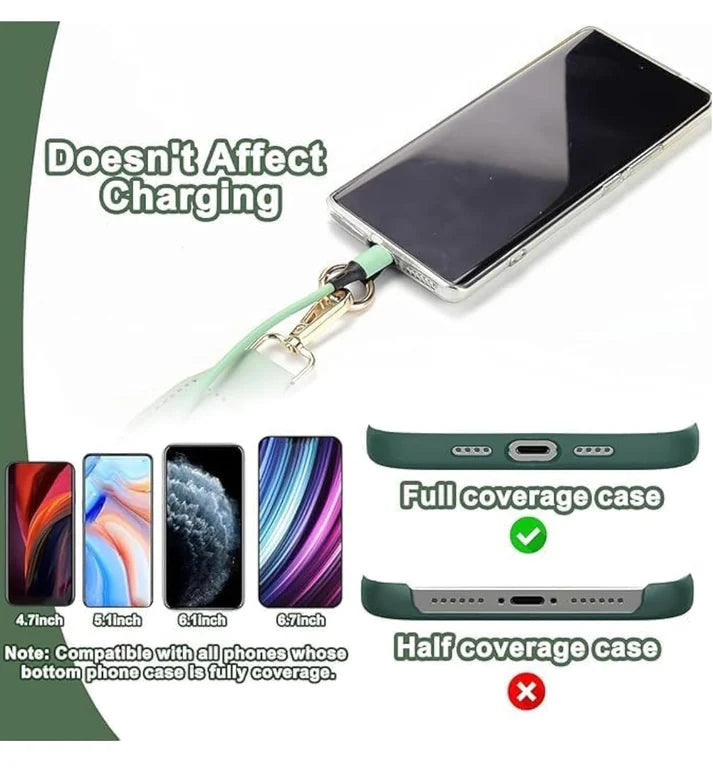 The " phone" Straps - Clipped Mobile Straps Diamond Blue I1