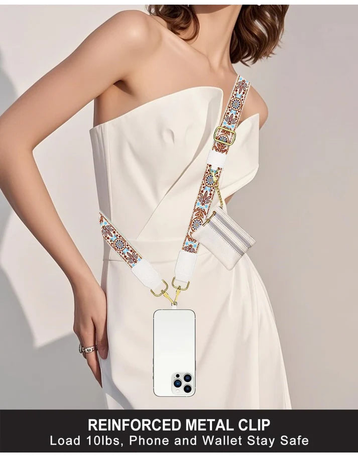 The " phone" Straps - Clipped Mobile Straps Diamond Black I2