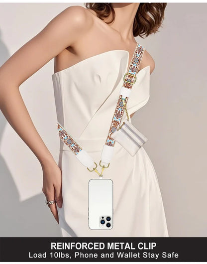 The " phone" Straps - Clipped Mobile Straps Diamond Black I2