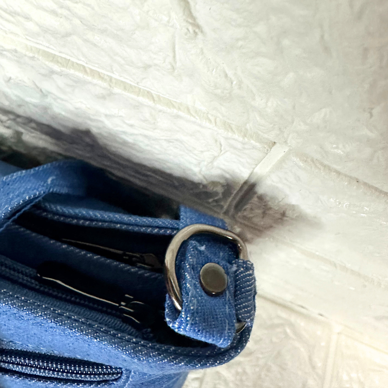 DURABLE BLUE DENIM SLING BAG - A1