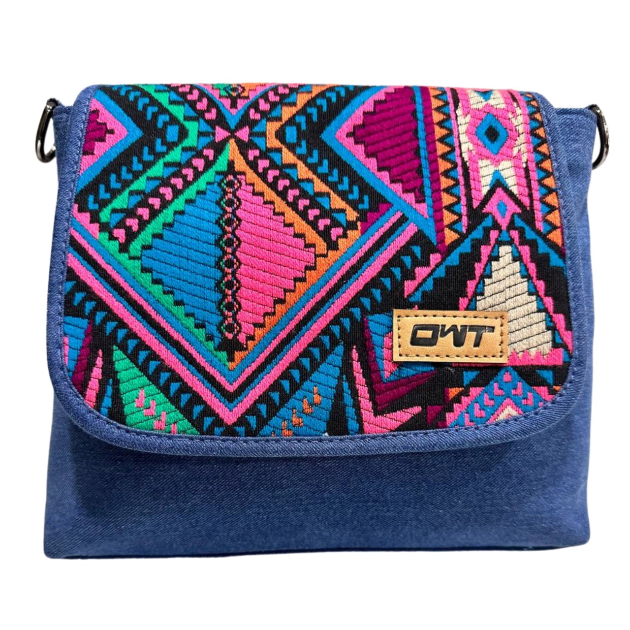 STYLISH BLUE DENIM CROSS BODY BAG-B3